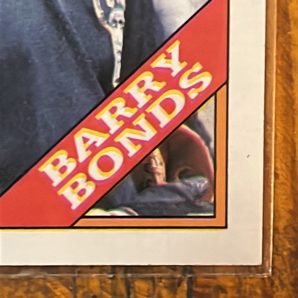 2 ULTRA RARE 1988 Topps Barry Bonds #450 baseball cards with multiple ERRORS - Picture 4 of 16